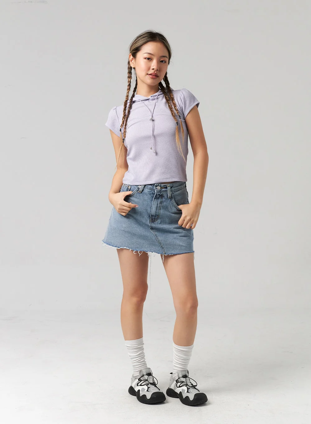 Denim Mini Skirt CL305 - Image 4