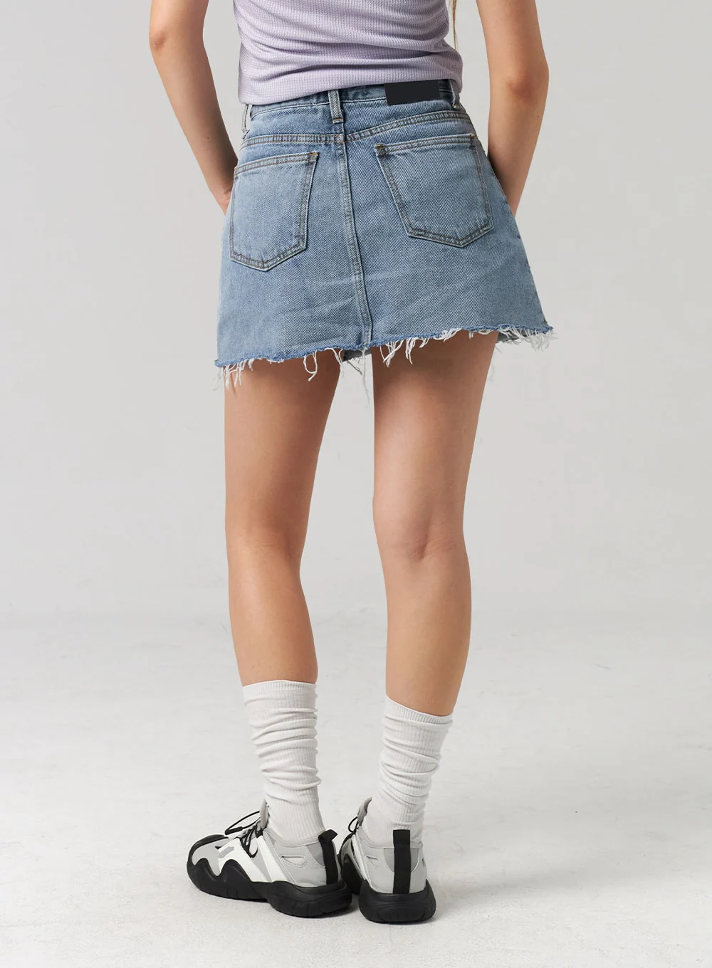 Denim Mini Skirt CL305 - Image 6