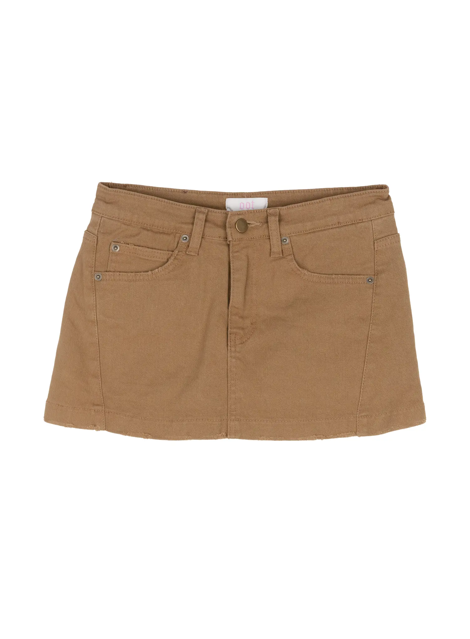 Distressed Cotton Mini Skirt CN527 - Image 10