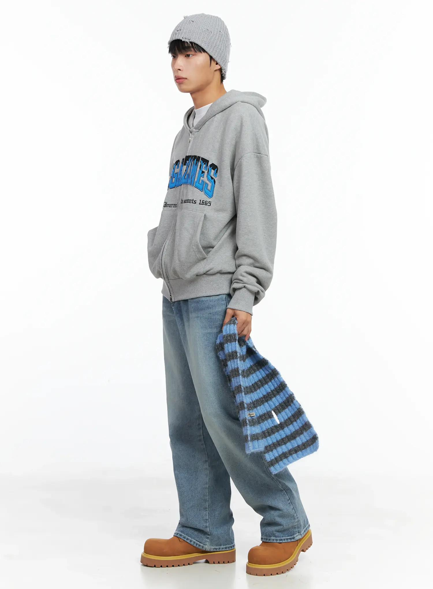 Distressed Knit Beanie IN518 - Image 7