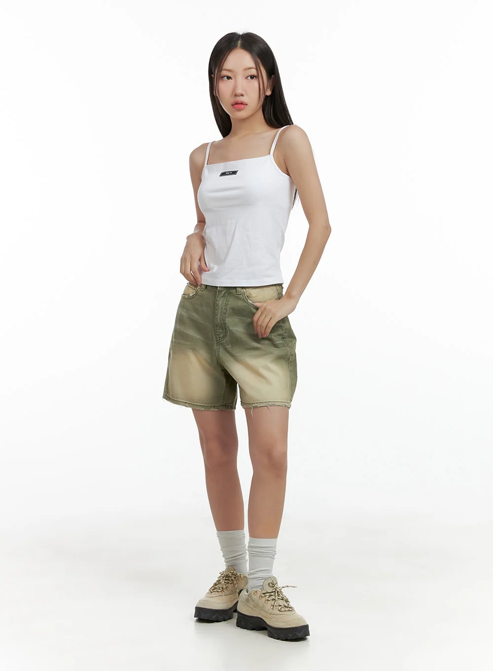 Distressed Washed Shorts CL417 - Image 2