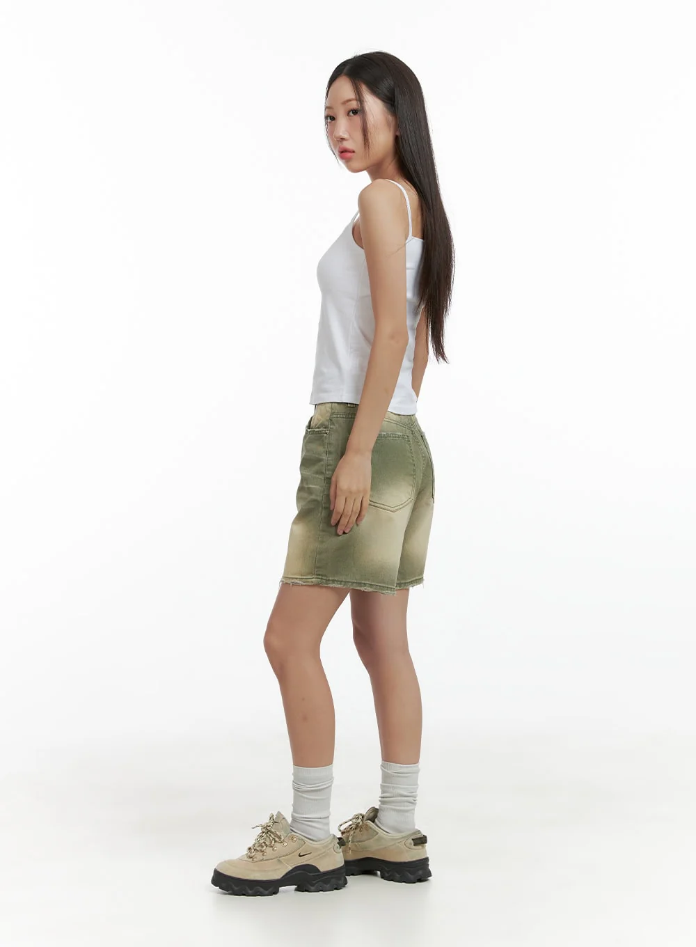 Distressed Washed Shorts CL417 - Image 4