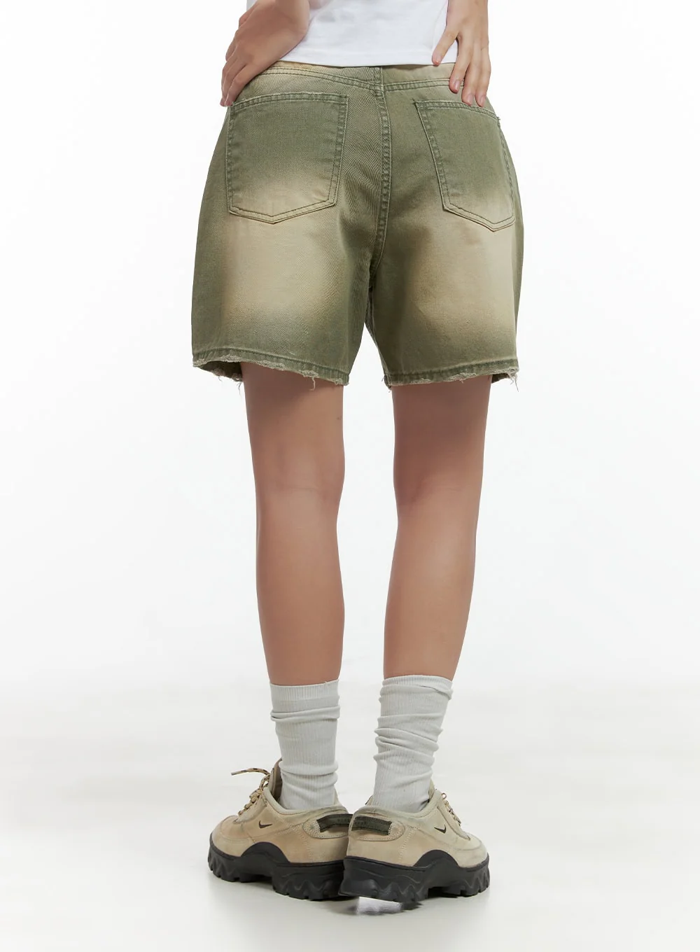 Distressed Washed Shorts CL417 - Image 5
