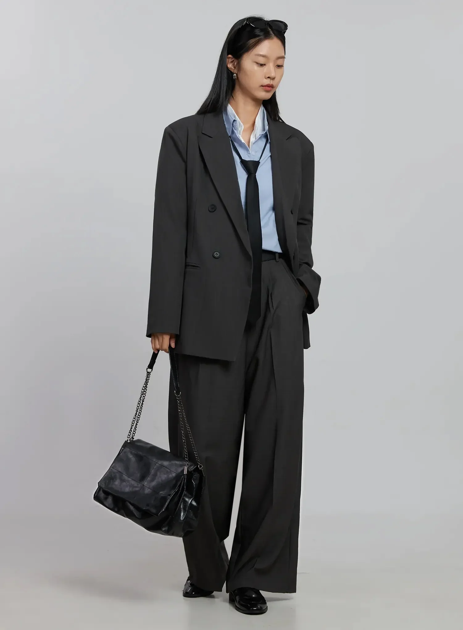 Double-Button Oversized Blazer ID516 - Image 13