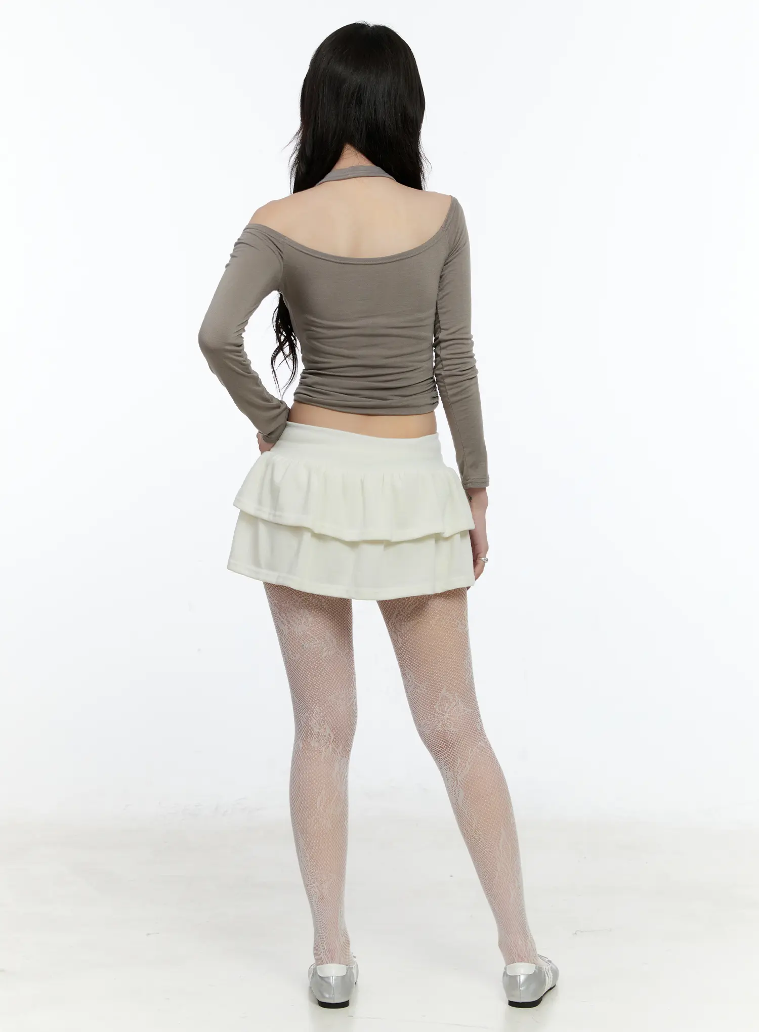 Double Layer Pleated Mini Skirt CN517 - Image 7