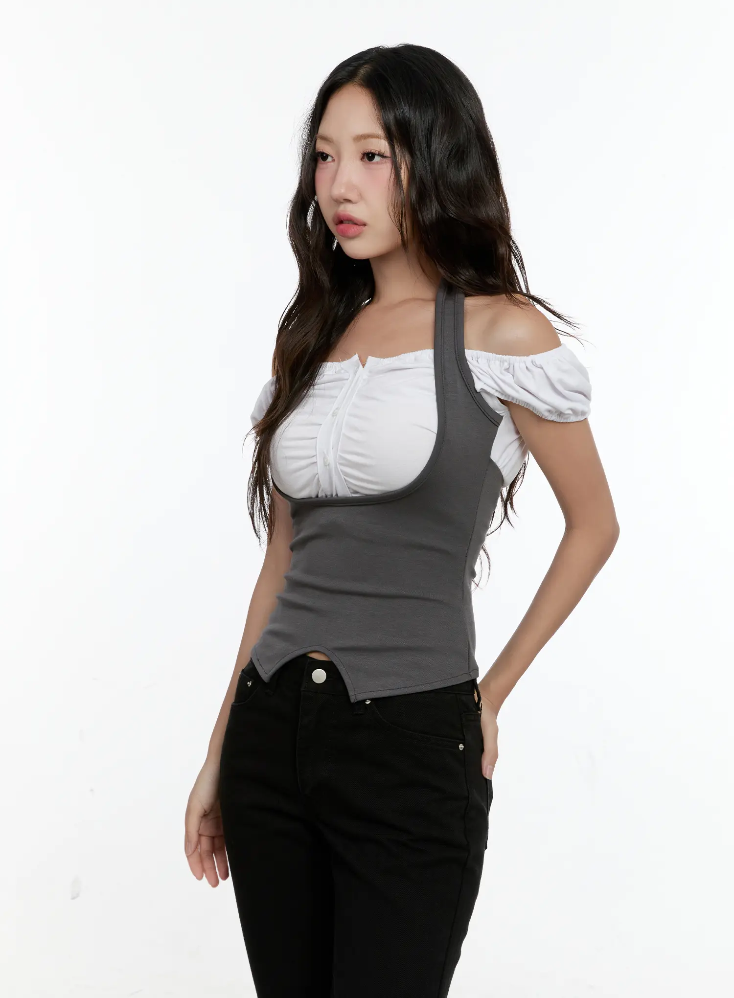 Double-Layer Short-Sleeve Top CL531 - Image 6