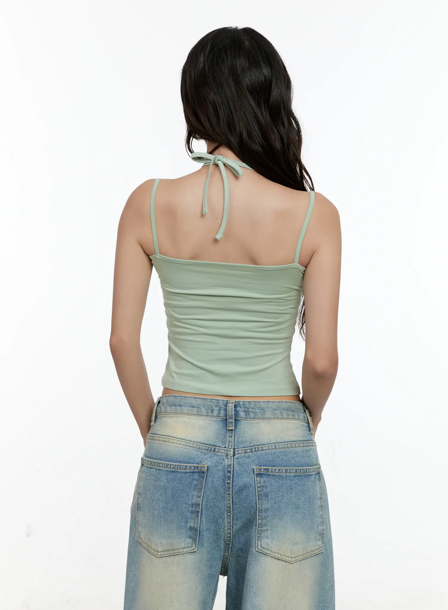 Double-Layered Lace Halter Top CL531 - Image 8