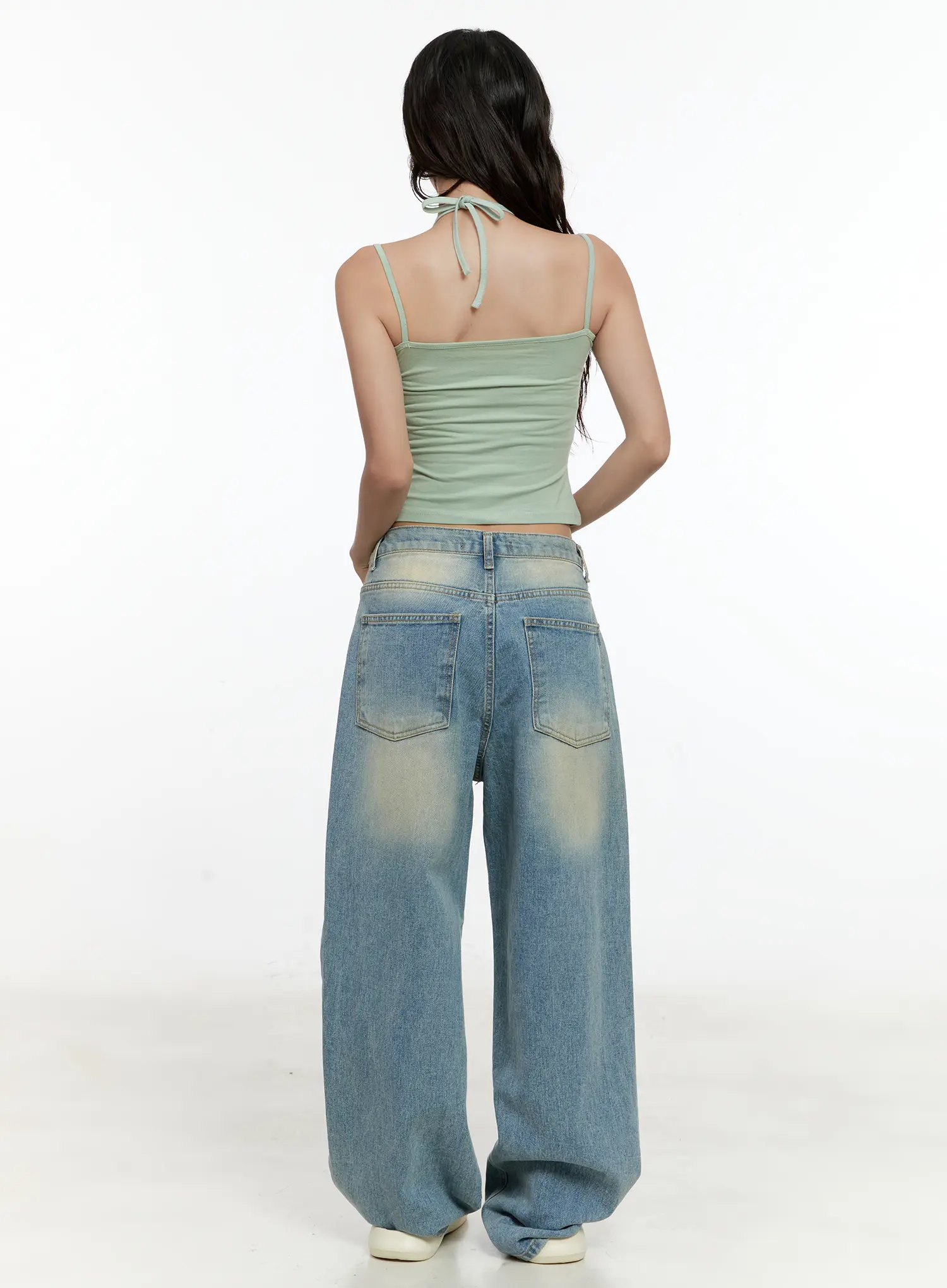 Double-Layered Lace Halter Top CL531 - Image 9