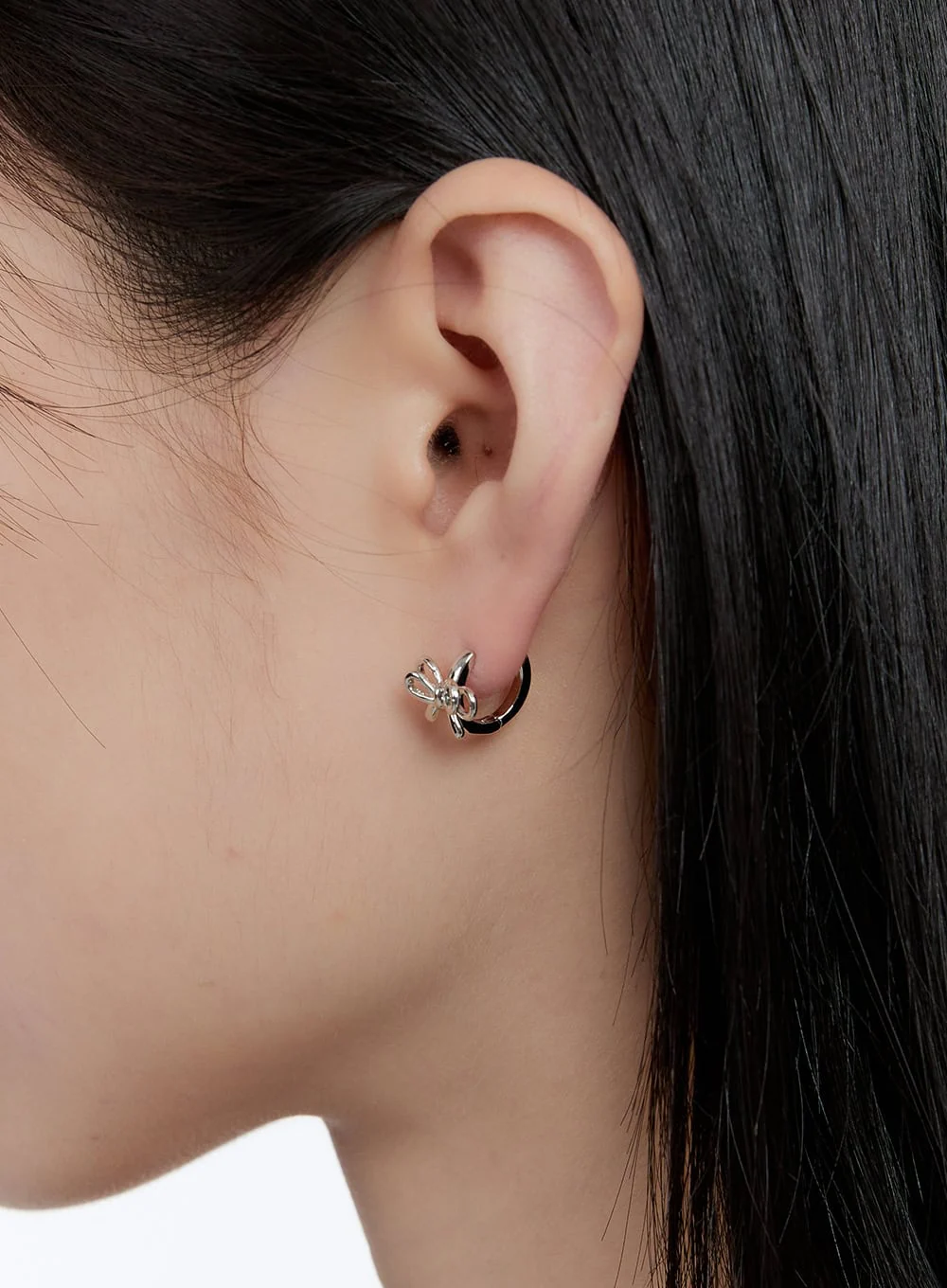 Double Ribbon Earrings IG406 - Image 3