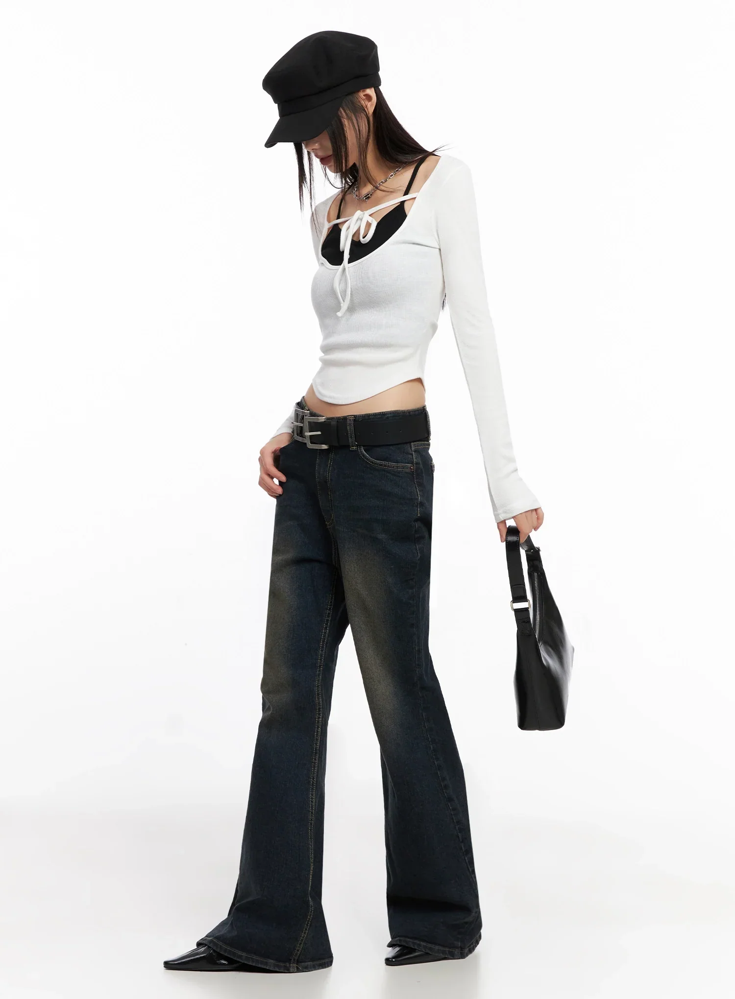 Double Square Buckle Belt IN503 - Image 6