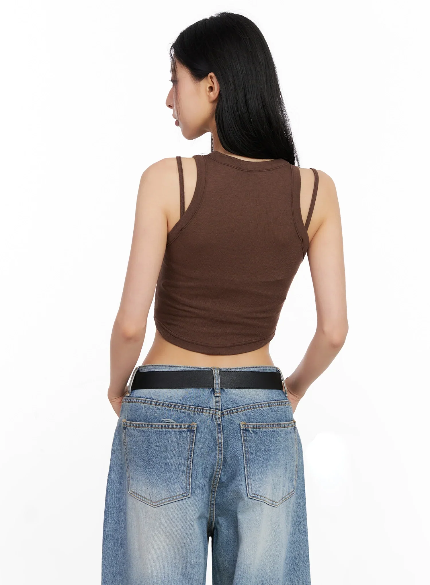 Double Strap Sleeveless Crop Top IG508 - Image 10