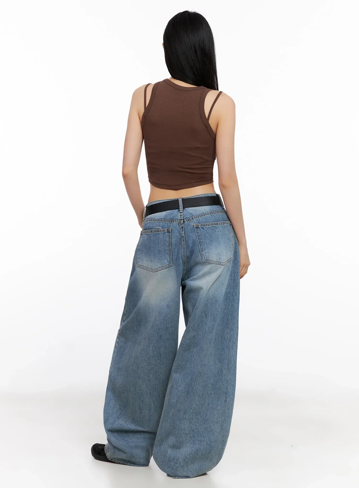 Double Strap Sleeveless Crop Top IG508 - Image 14