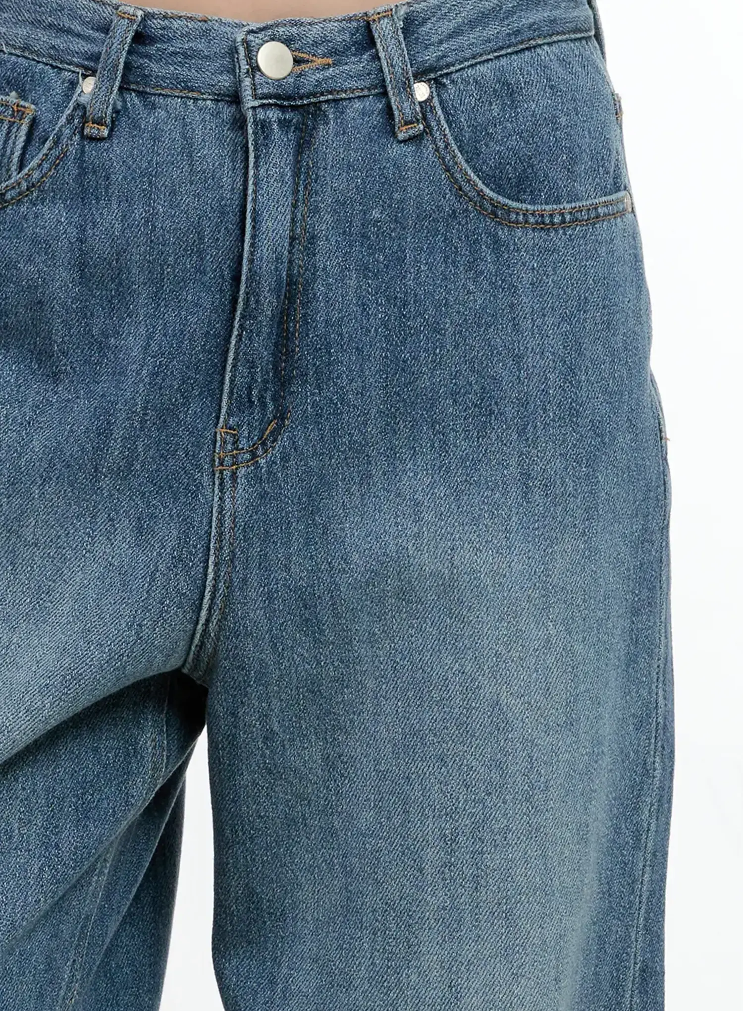 Doyeon Washed Wide-Leg Denim Jeans CG501 - Image 4