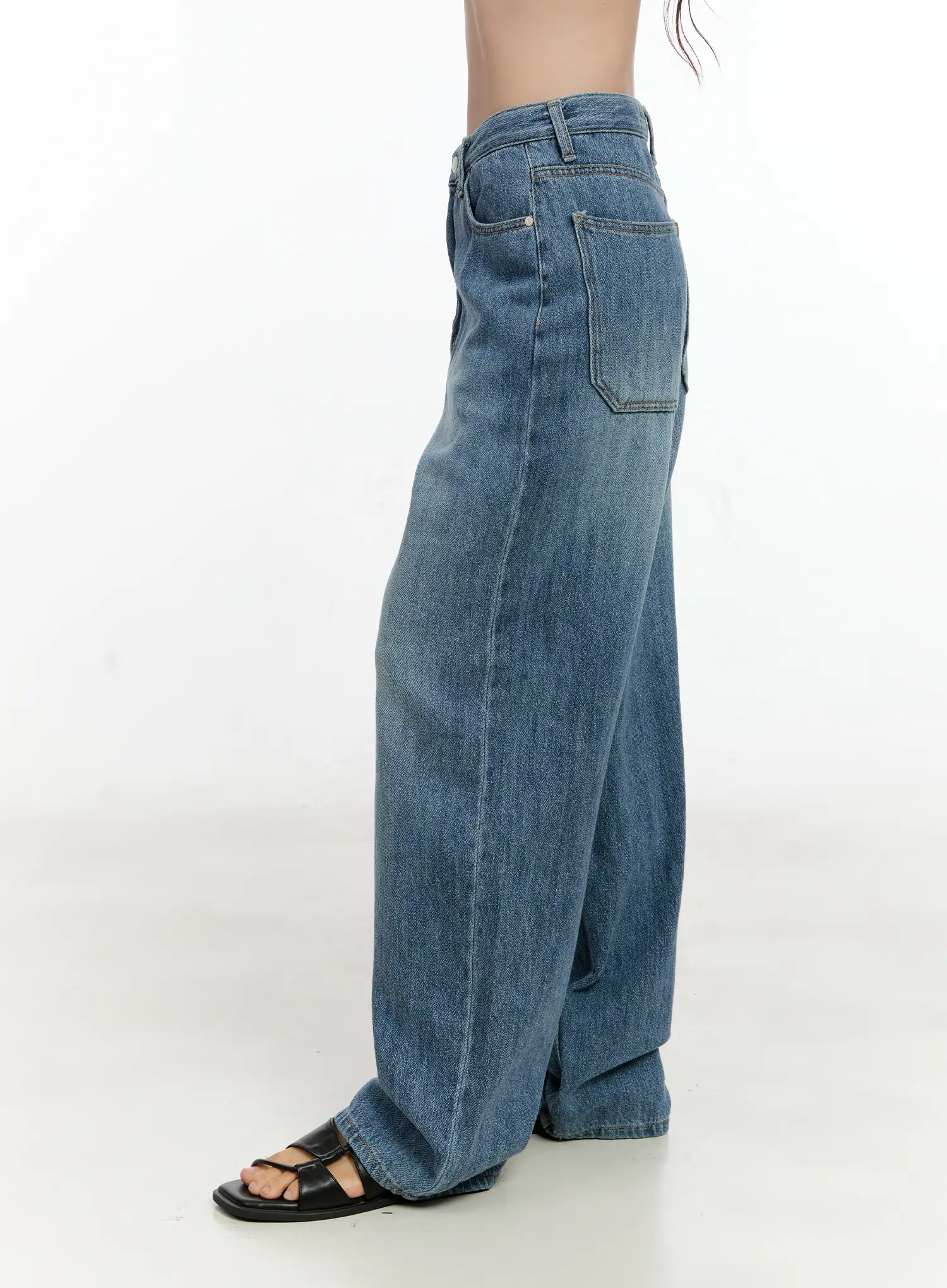 Doyeon Washed Wide-Leg Denim Jeans CG501 - Image 5