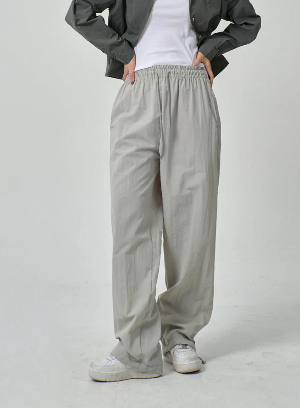 Drawstring Nylon Track Pants IF315 - Image 10