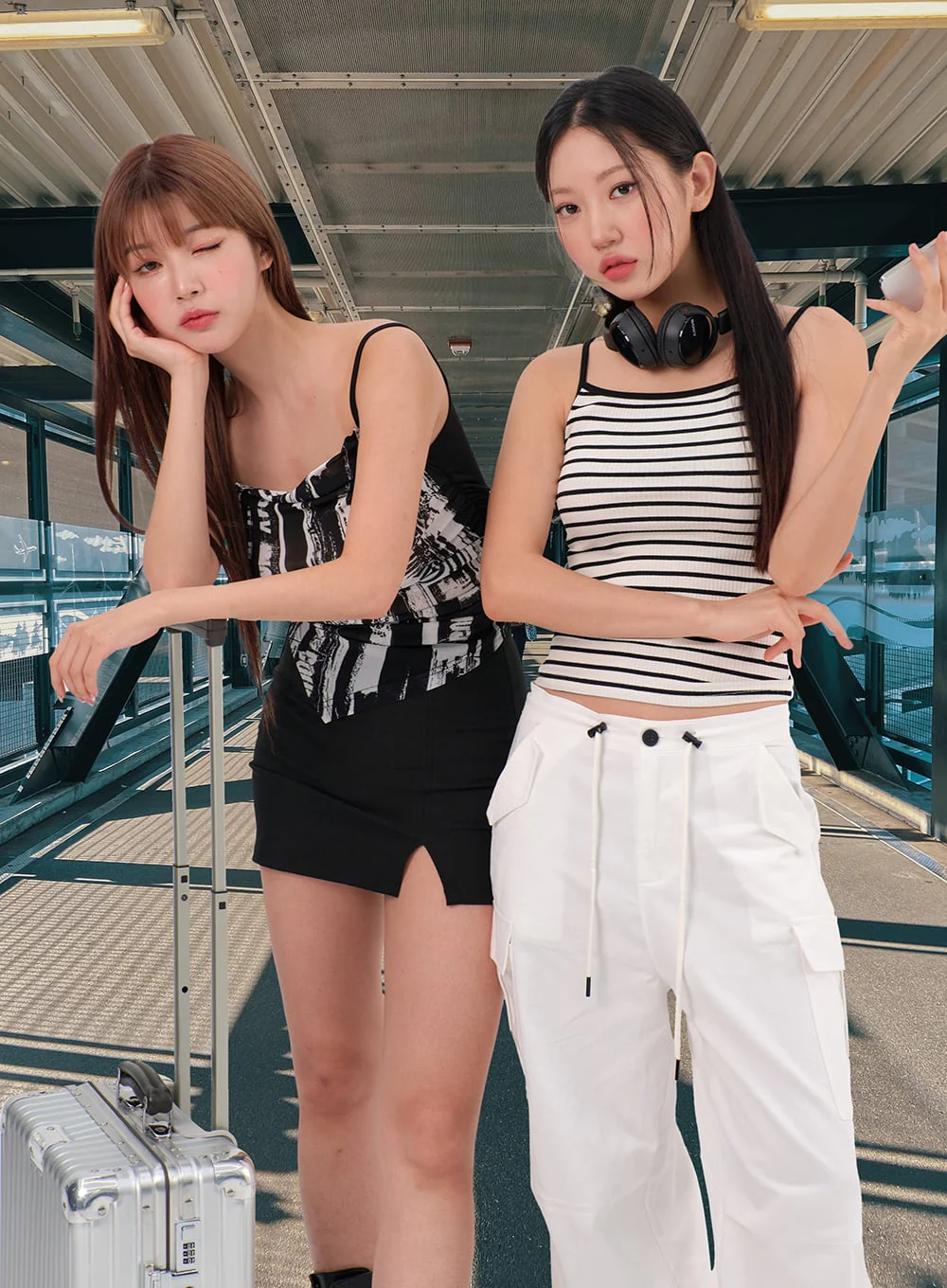 Drawstring Wide Pants IL310 - Image 9