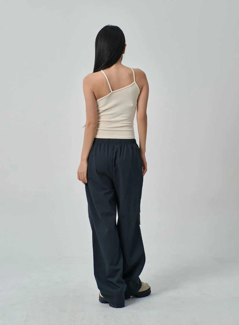 Drawstring Wide Track Pants IF314 - Image 10