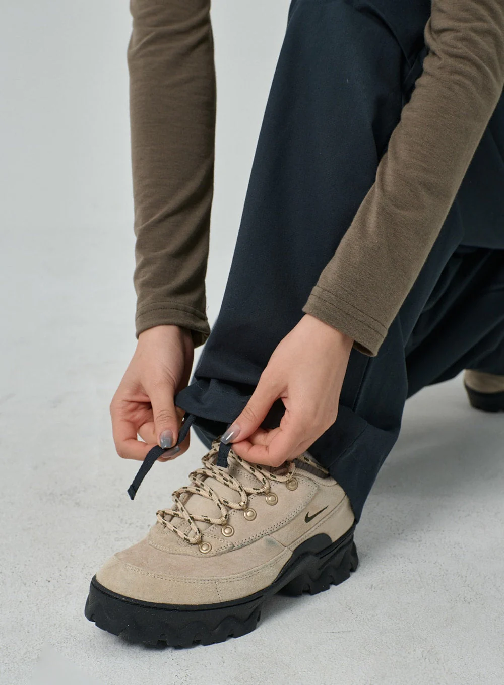 Drawstring Wide Track Pants IF314 - Image 14
