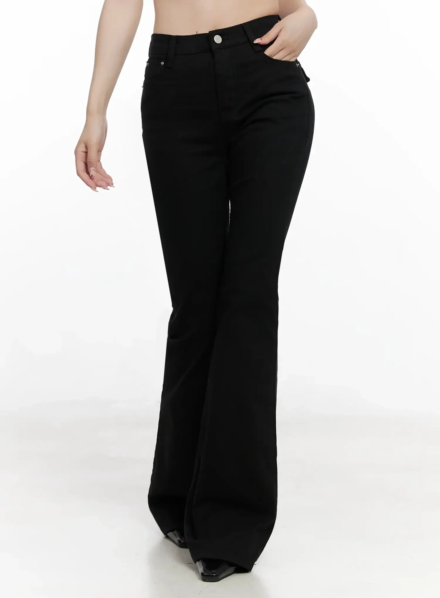 Dream Chic Black Flare Jeans IN514 - Image 9