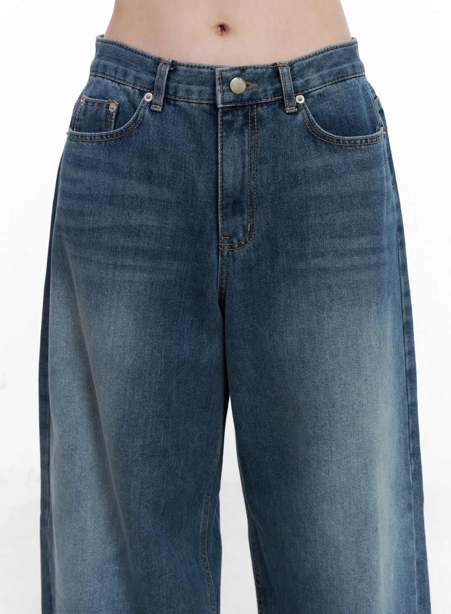 Elaine Casual Wide Leg Jeans CN519 - Image 3