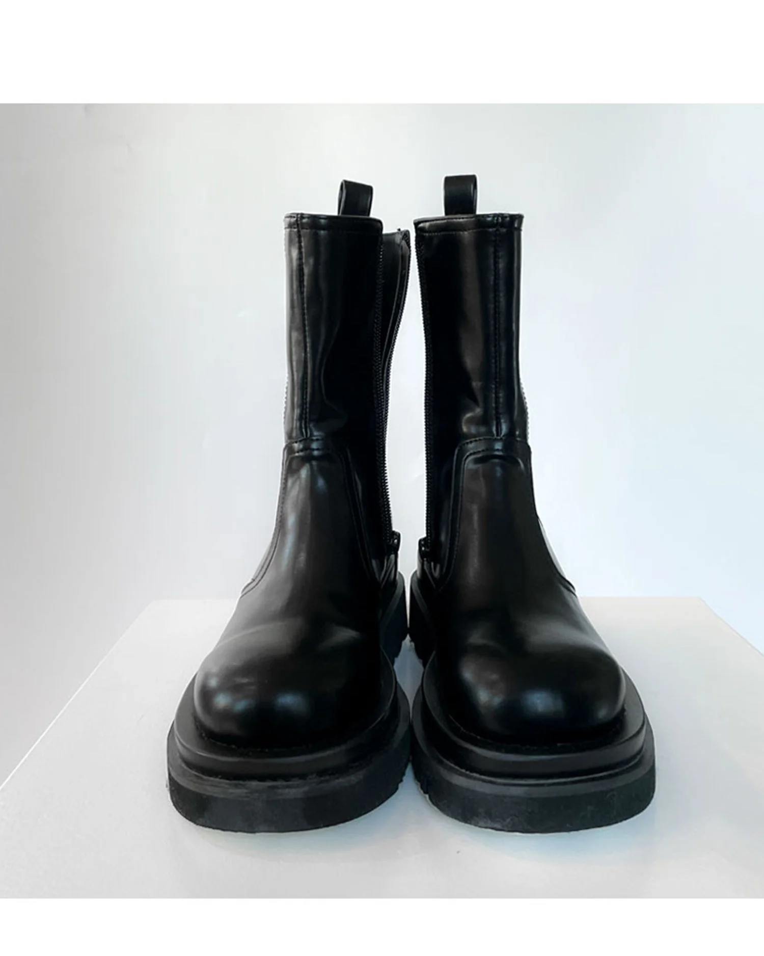 Elastic Gusset Ankle Zipper Boots CJ305 - Image 8
