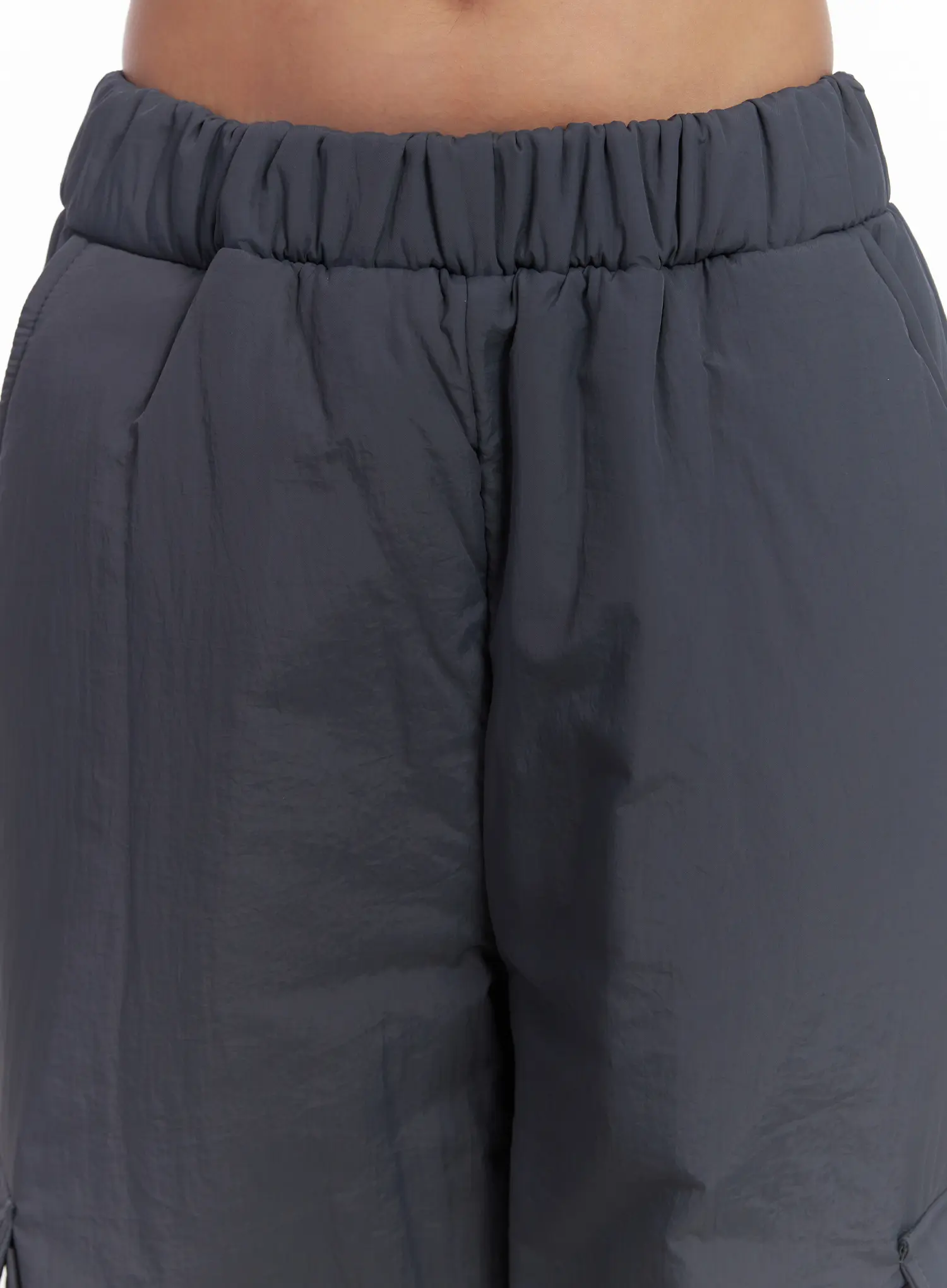 Elastic Waist Wide Cargo Trousers CJ512 - Image 8