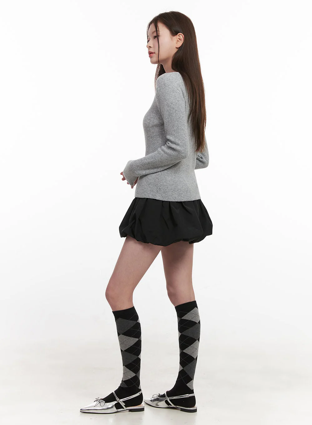 Elegant Boat-Neck Knit Sweater IJ530 - Image 9