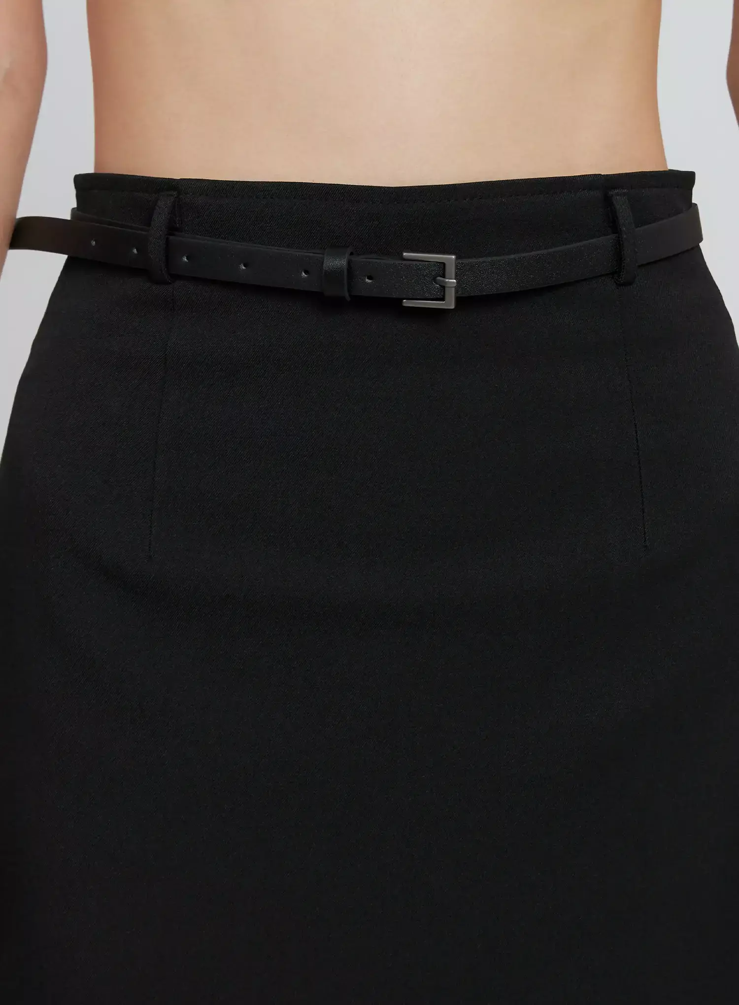 Elegant Midi Belted Skirt IO530 - Image 4