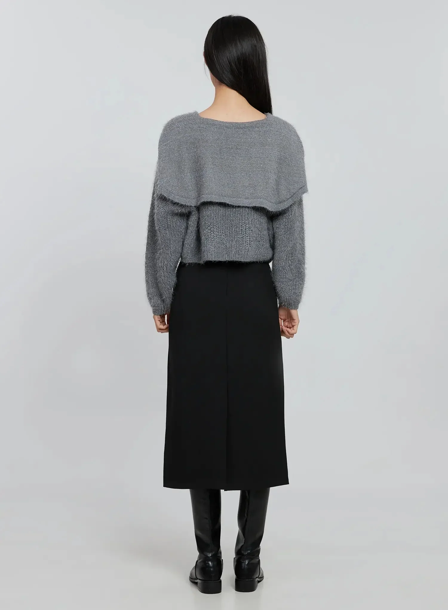Elegant Midi Belted Skirt IO530 - Image 9