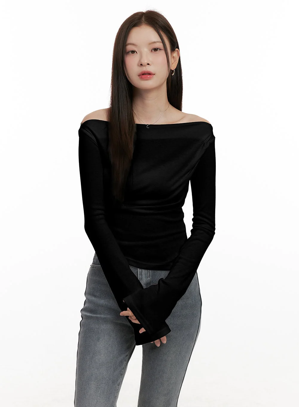 Elegant One-Shoulder Top ON422 - Image 9