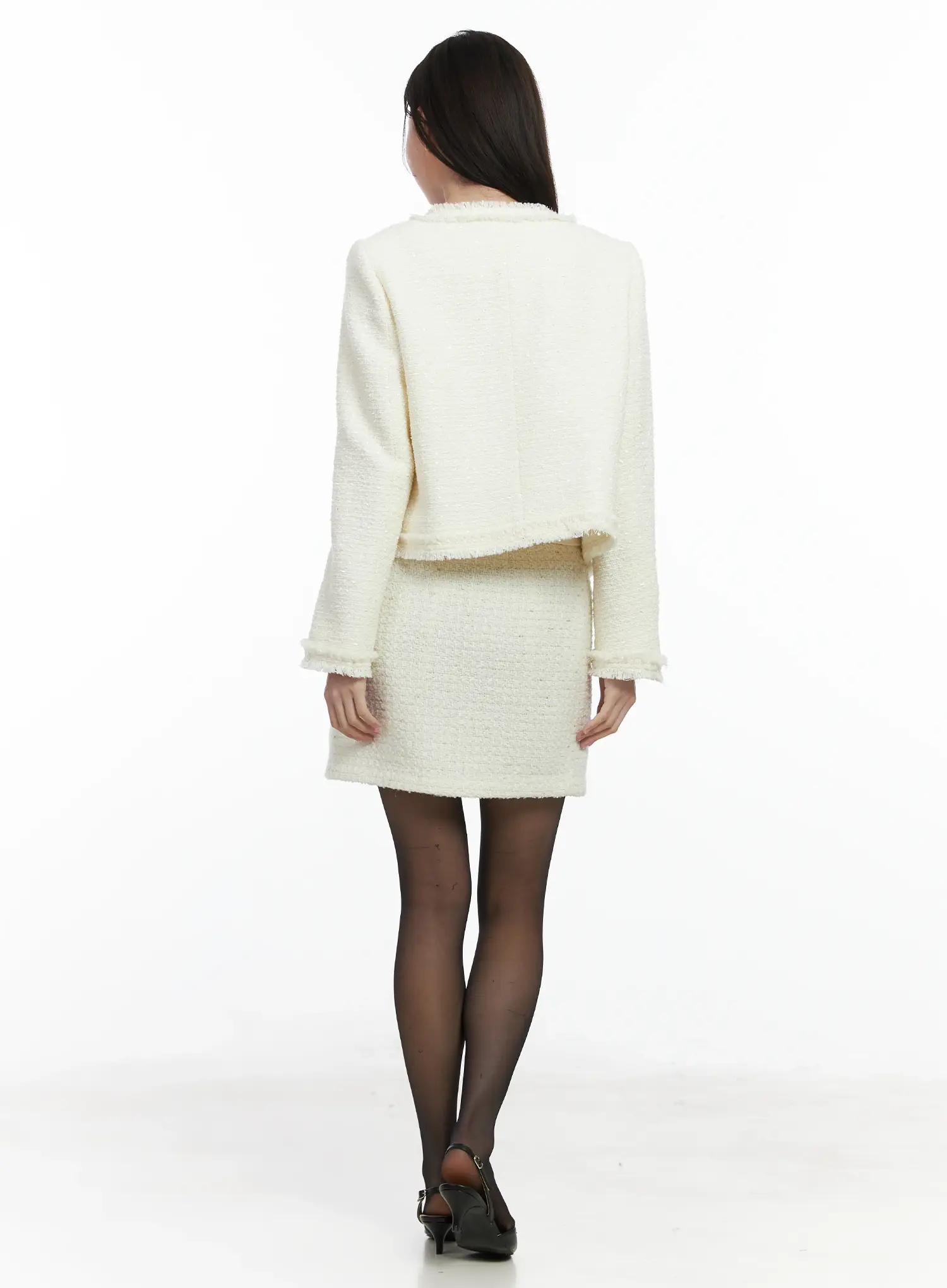 Elegant Tweed Jacket IF520 - Image 6