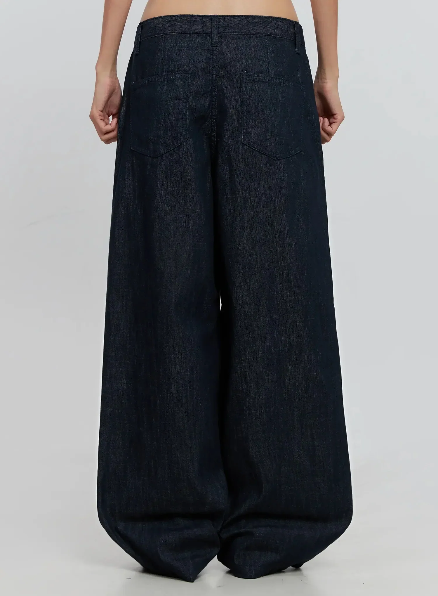 Elio Pintuck Wide-Leg Jeans IS516 - Image 8