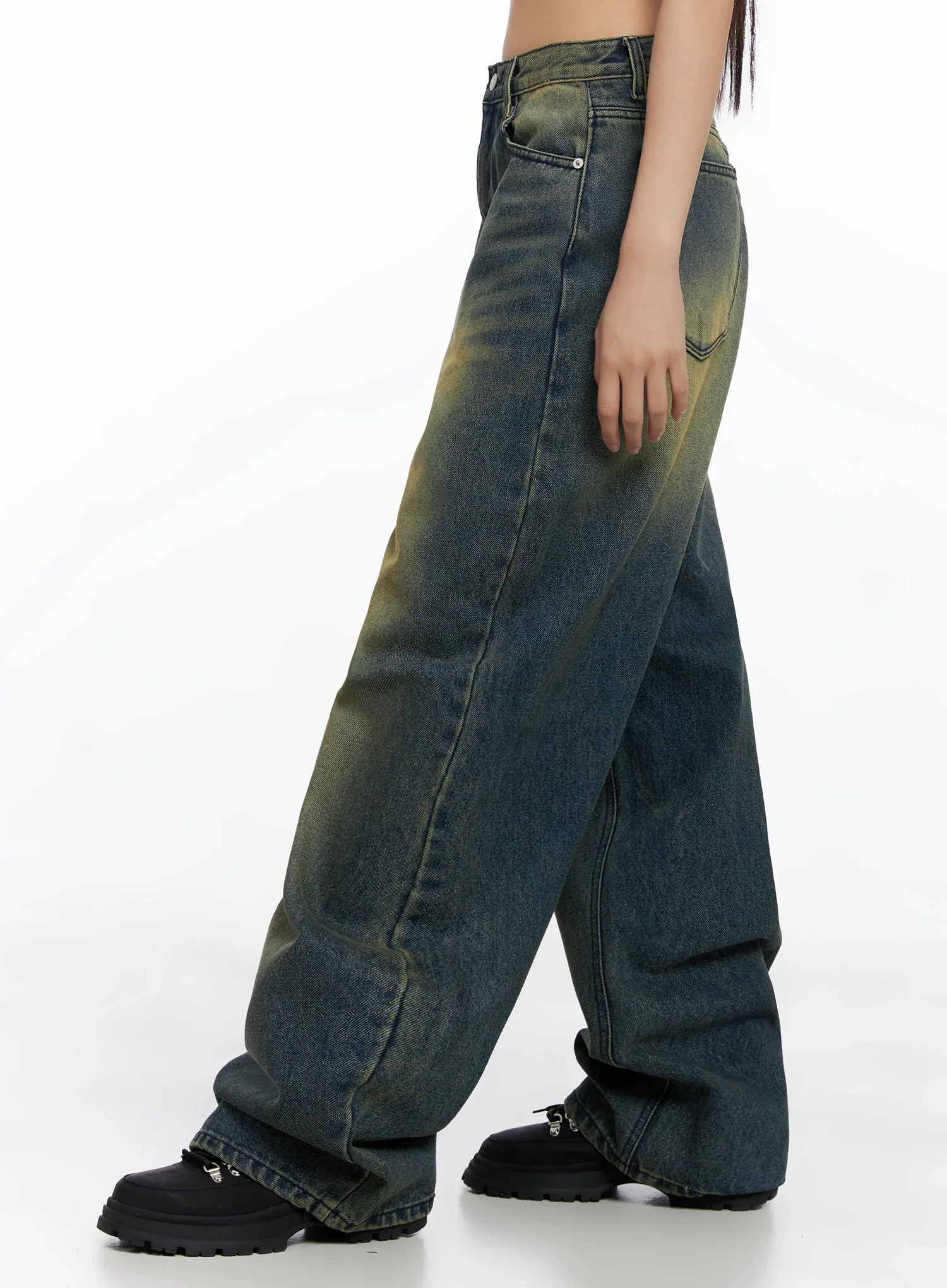 Elora Washed Baggy Jeans IS525 - Image 13