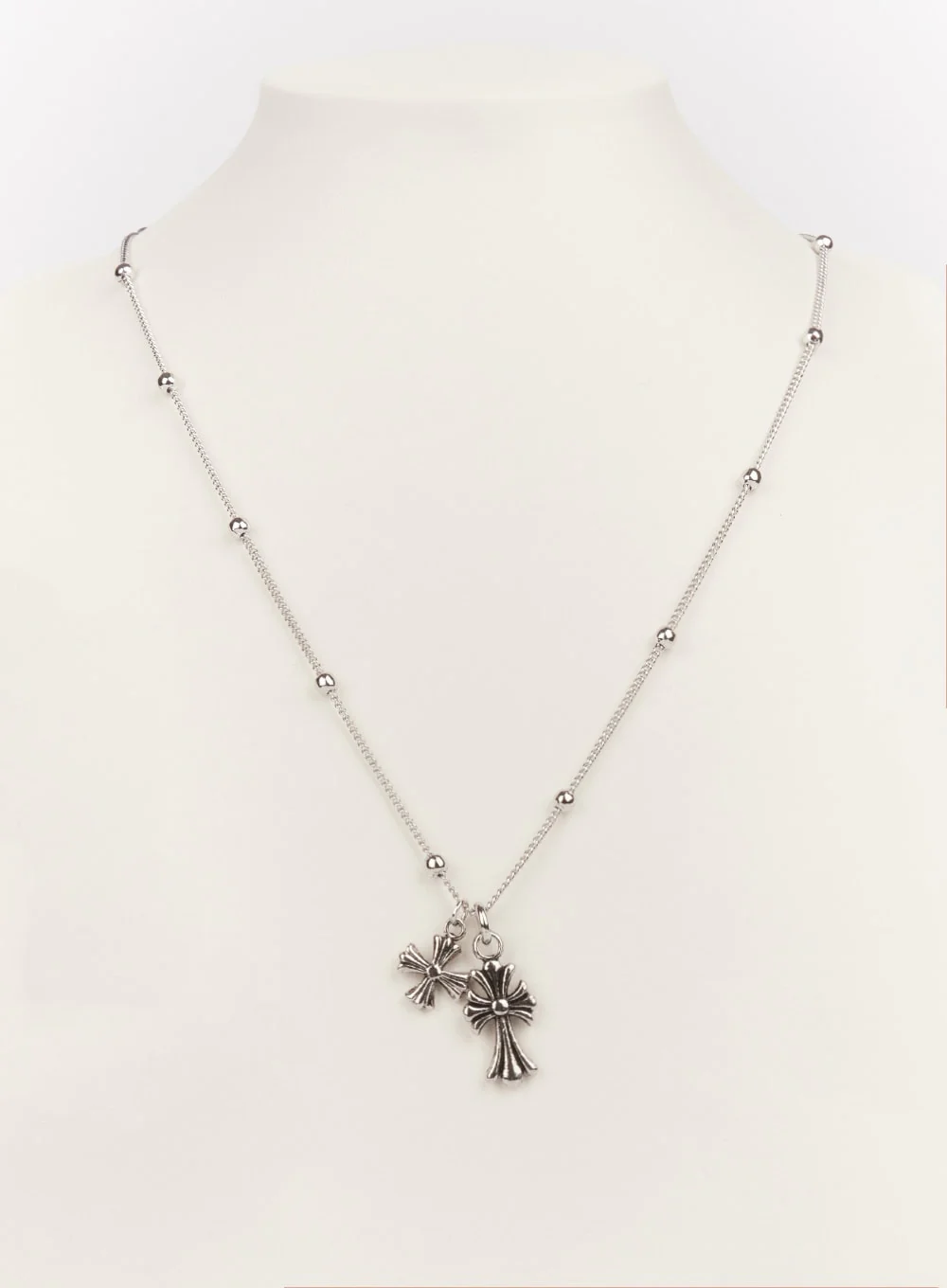 Elysian Flower Cross Necklace IM531 - Image 6