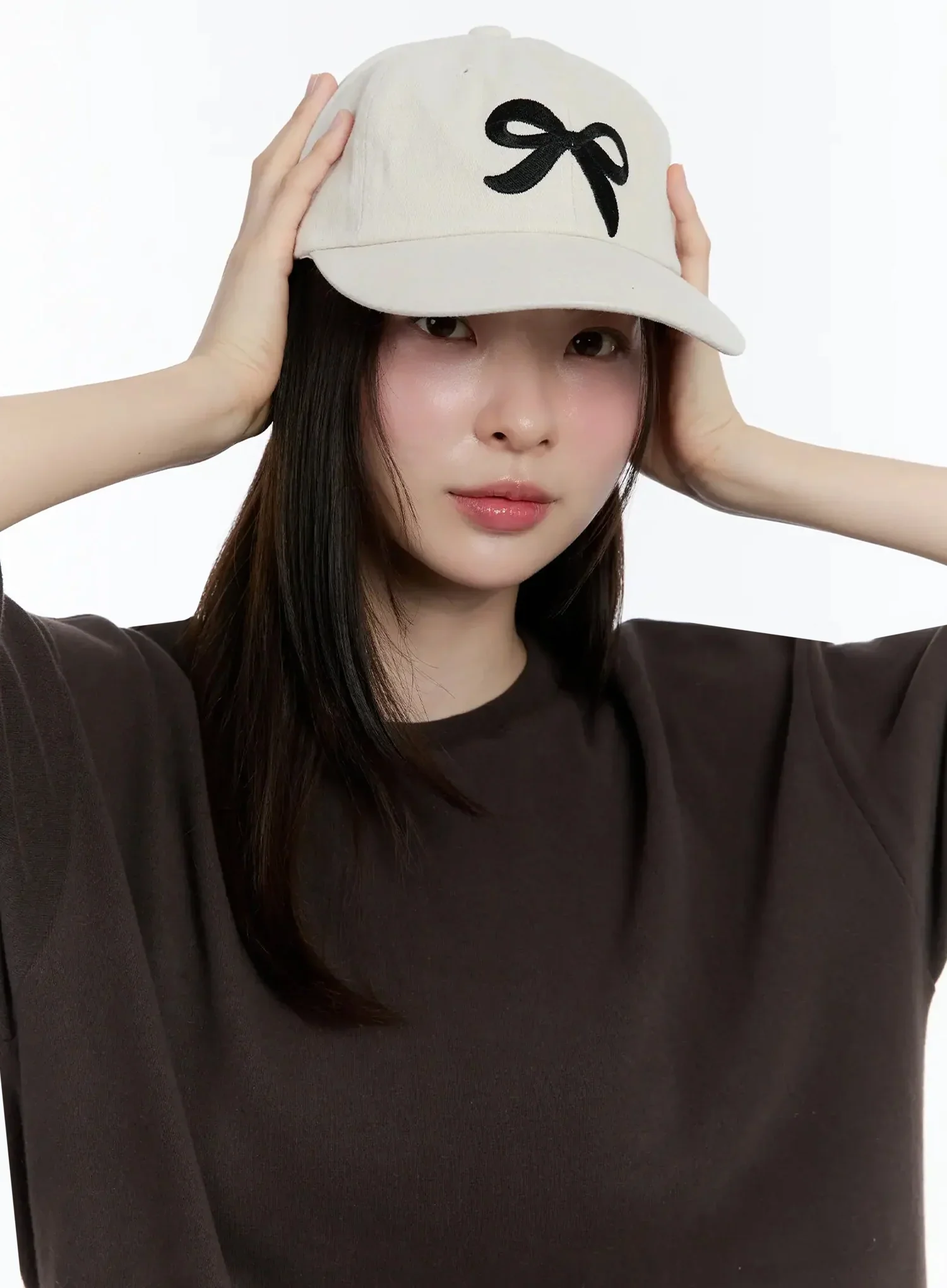 Embroidered Bow Camp Cap ID526 - Image 4
