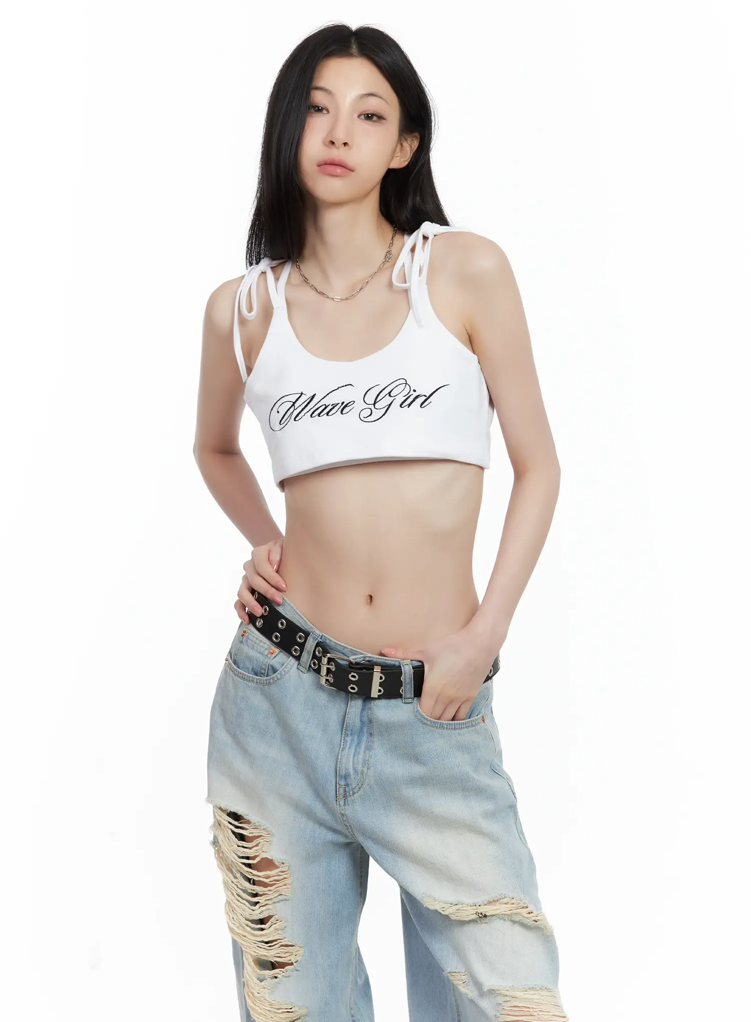 Embroidered Super-Cropped Tank CU530 - Image 11