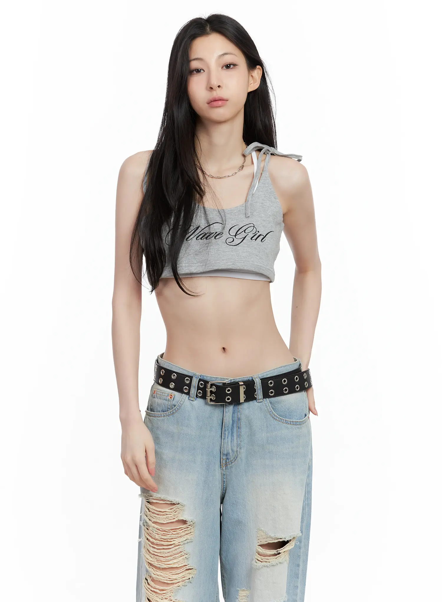 Embroidered Super-Cropped Tank CU530 - Image 12