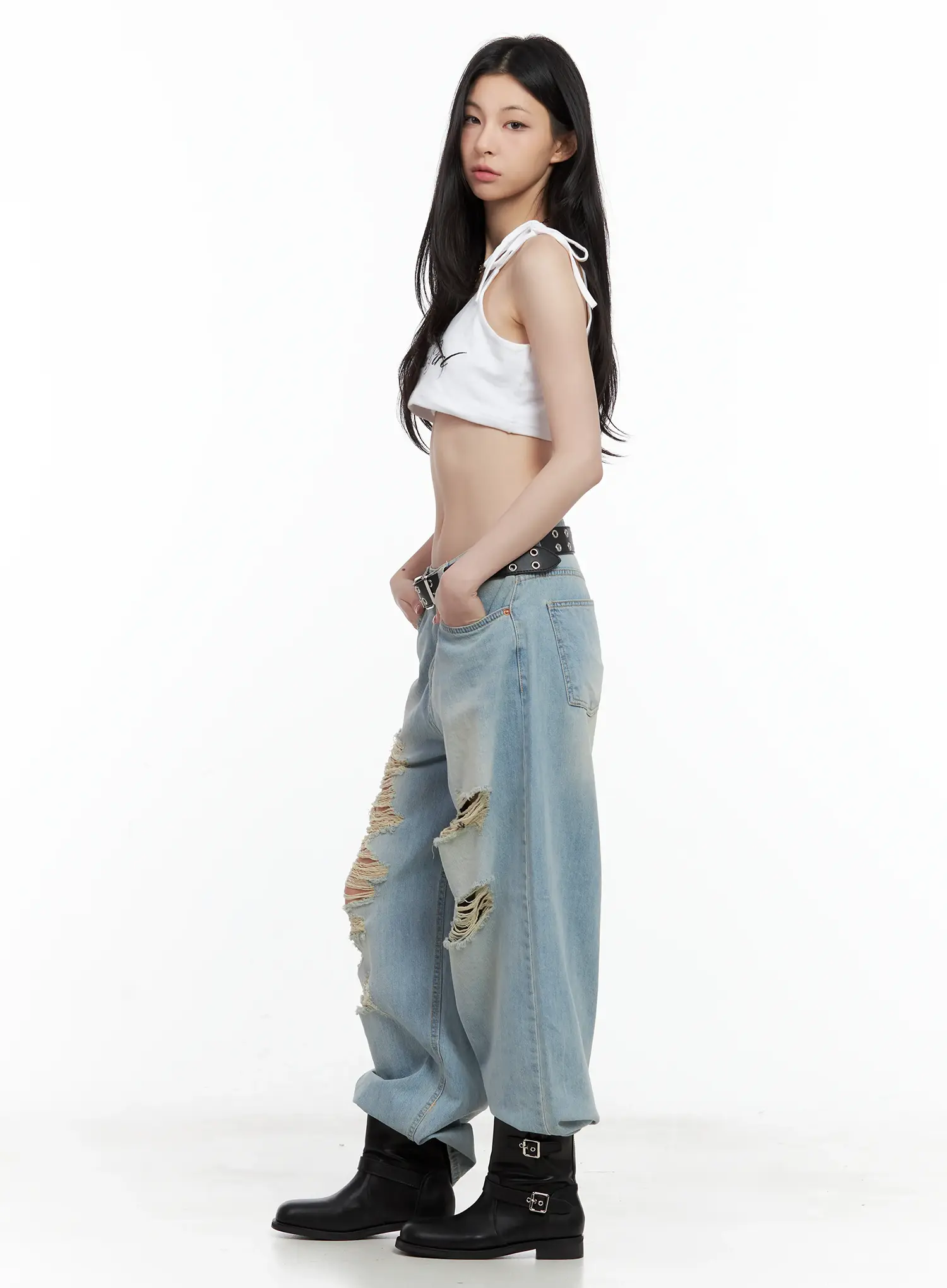 Embroidered Super-Cropped Tank CU530 - Image 6