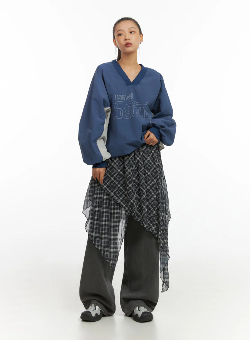 Emery Cotton Strap Baggy Jeans IO409 - Image 10
