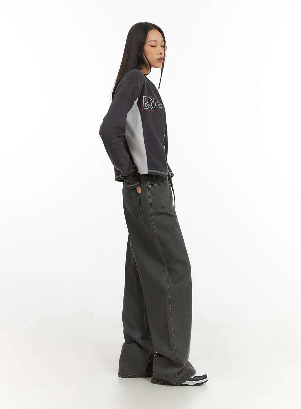 Emery Cotton Strap Baggy Jeans IO409 - Image 6