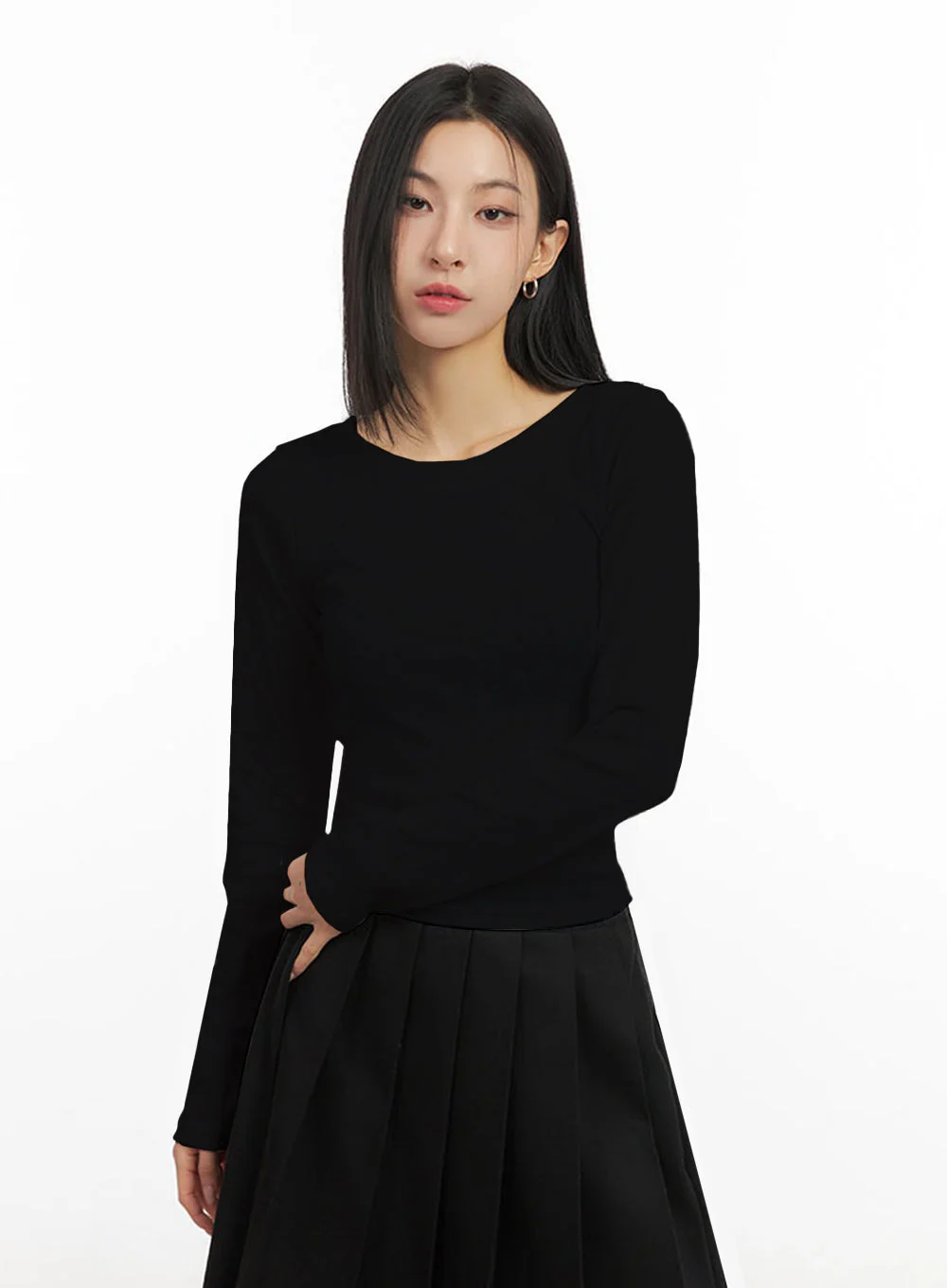 Essential Comfort Round-Neck Top ID431 - Image 13