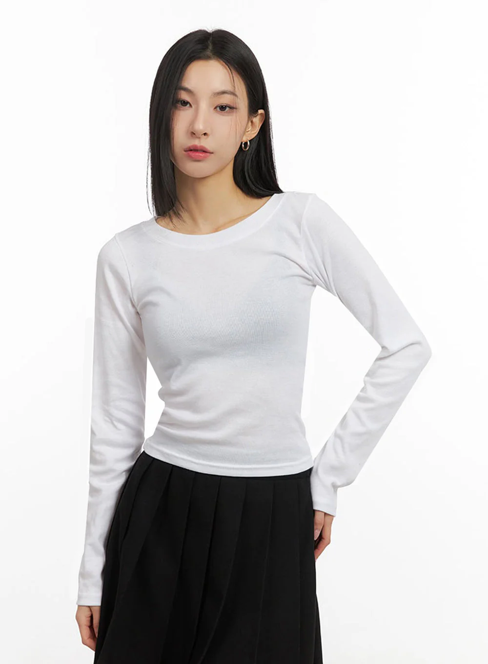 Essential Comfort Round-Neck Top ID431 - Image 5