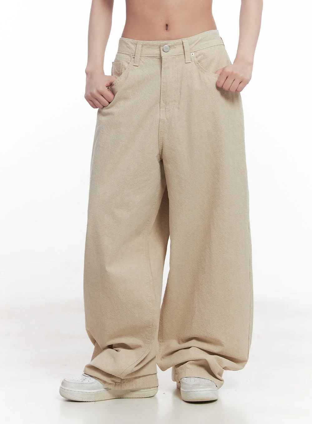 Essential Cotton Baggy Pants CY527 - Image 8
