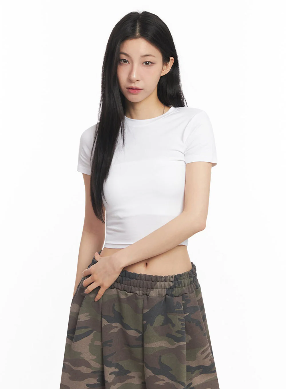 Essential Cotton Crop Top IY529 - Image 17