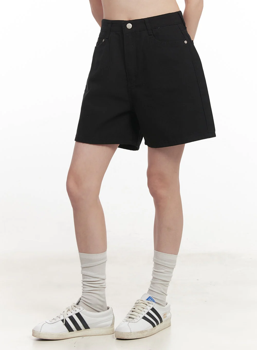 Essential Cotton Midi Shorts CA501 - Image 5