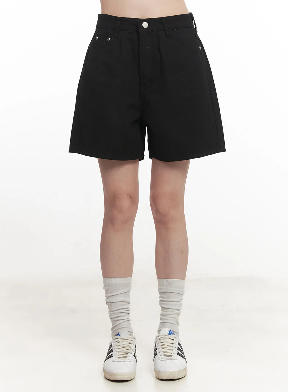 Essential Cotton Midi Shorts CA501 - Image 9