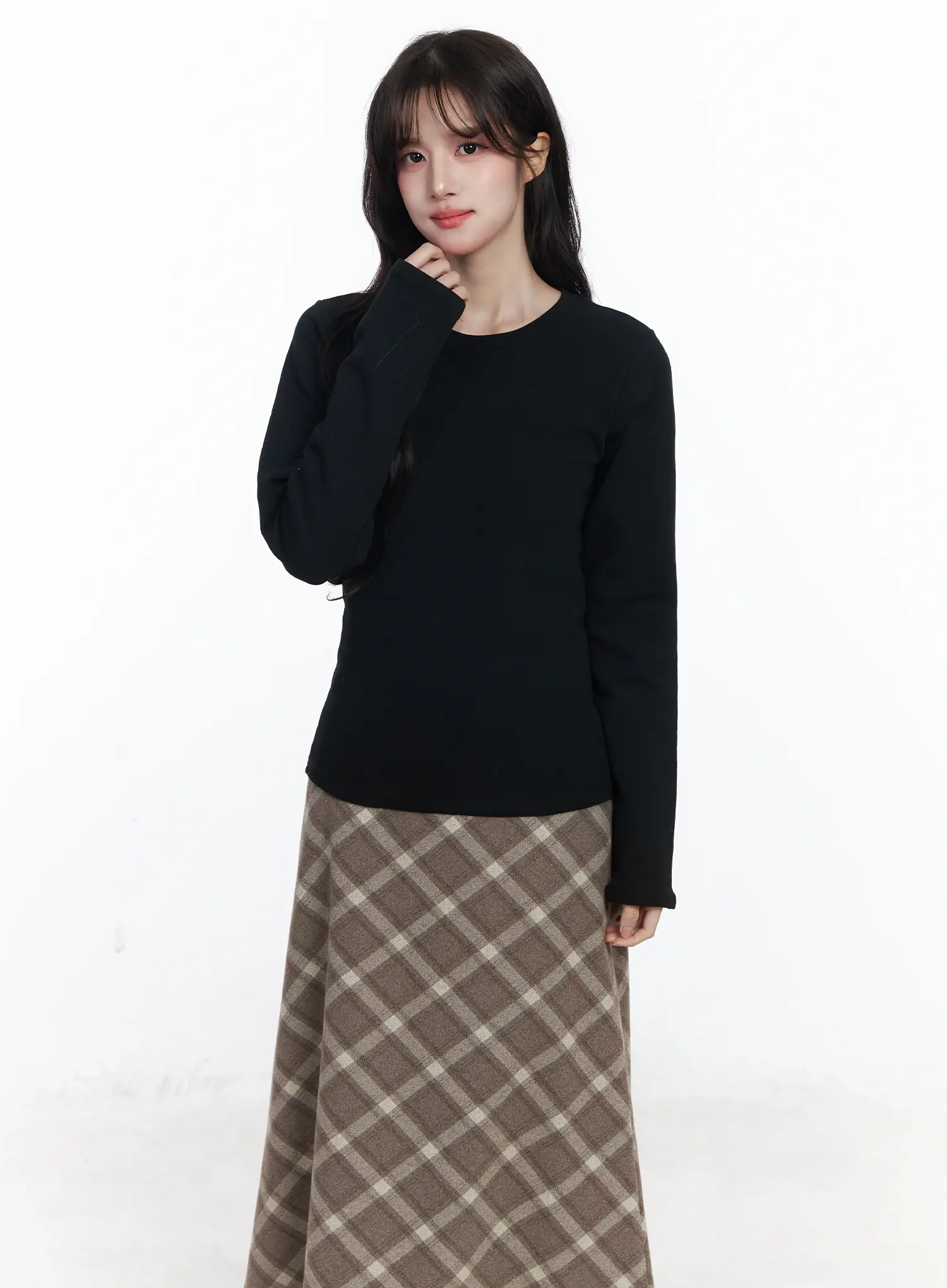 Essential Fleece-Lined Long Sleeve IJ529 - Image 11