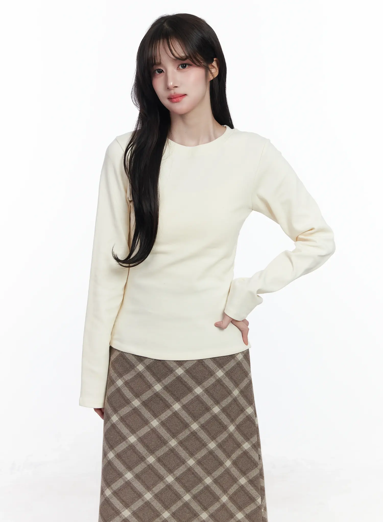 Essential Fleece-Lined Long Sleeve IJ529 - Image 7