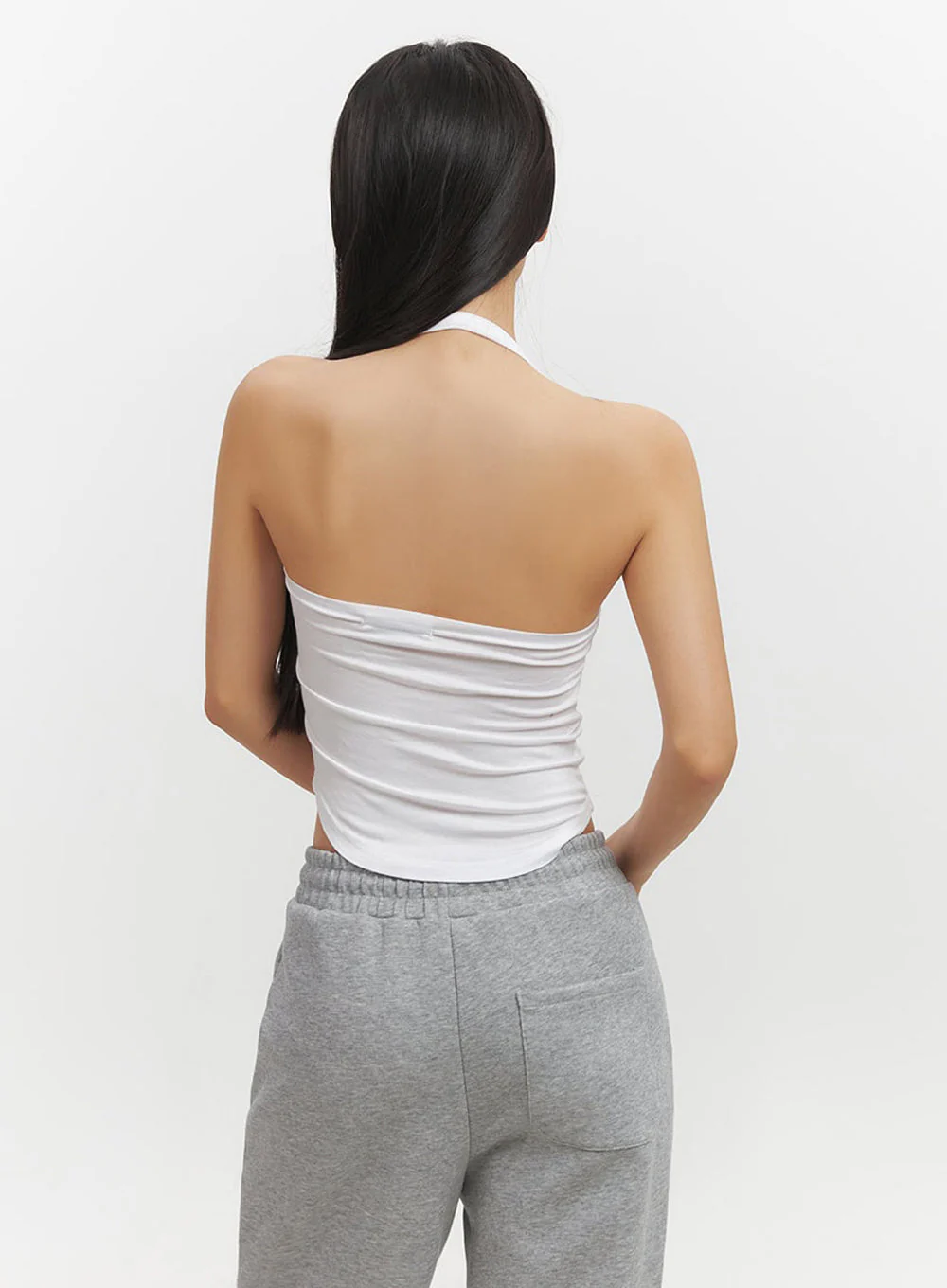 Essential Halter-Neck Crop Cami Top IF510 - Image 8