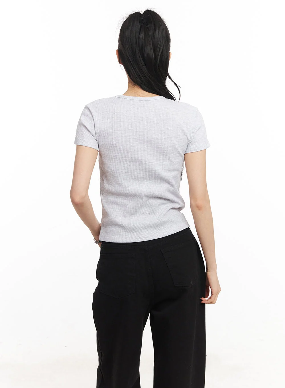 Essential Henley Button Top CA516 - Image 7
